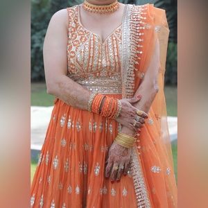 Orange Lengha